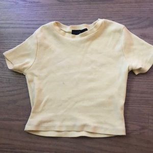 yellow streetwear top